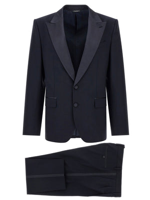 Dolce & Gabbana Blauvio Woll-Zweiteiler