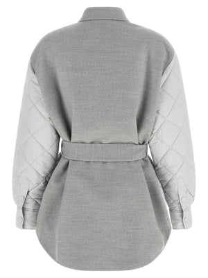 Fabiana Filippi Graue Shell-Jacke aus Polyester