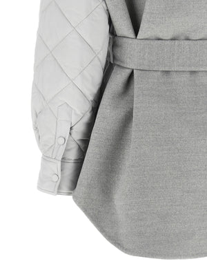 Fabiana Filippi Graue Shell-Jacke aus Polyester