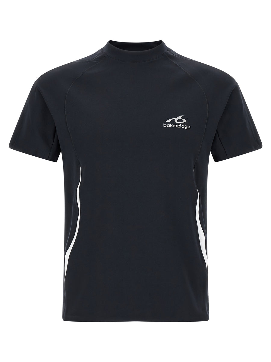 Balenciaga Blaues Polyamid-T-Shirt