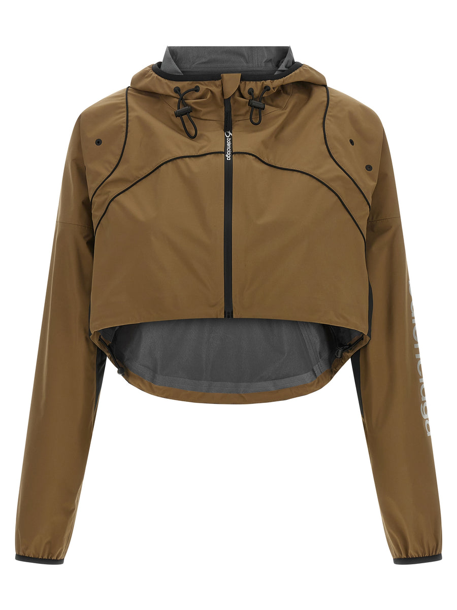 Balenciaga Braune Shell-Jacke aus Polyester