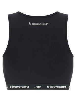 Balenciaga Schwarzer Sport-BH aus Polyamid