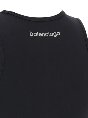 Balenciaga Schwarzer Sport-BH aus Polyamid