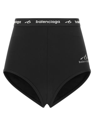 Balenciaga Schwarze Polyamid-Slips