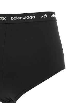 Balenciaga Schwarze Polyamid-Slips