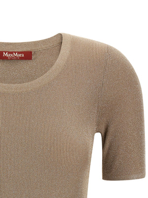 Max Mara Beige Polyamid T-Shirt