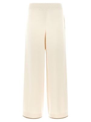 Brunello Cucinelli Weiße Kaschmir-Sporthose