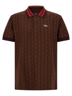 Lacoste Braunes Poloshirt aus Polyester