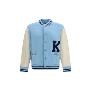 Kenzo Blauer Woll-Oversize-Bomber