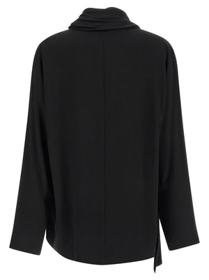 NUDE Schwarze Viskosebluse