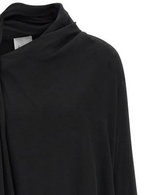 NUDE Schwarze Viskosebluse