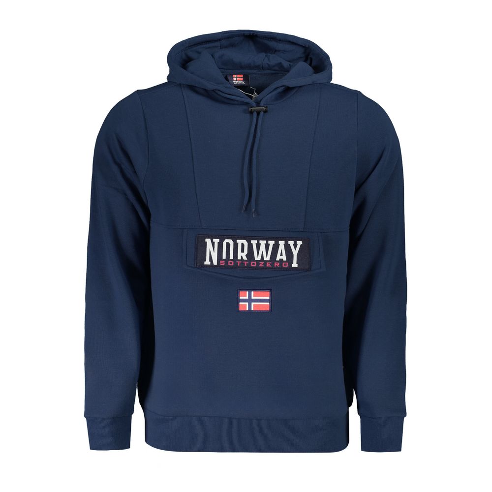 Norway 1963 Blauer Baumwoll-Sweatshirt für Herren