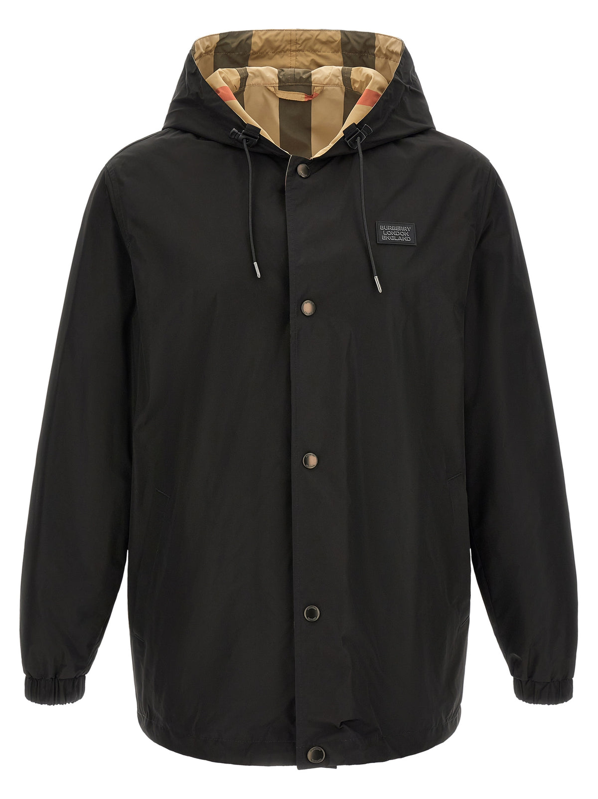 Burberry Schwarzer Polyester-Mantel