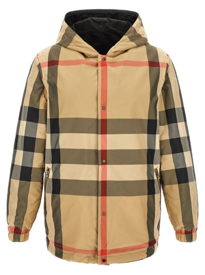 Burberry Schwarzer Polyester-Mantel