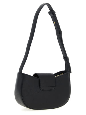 Ferragamo Schwarze Kalbsleder-Schultertasche