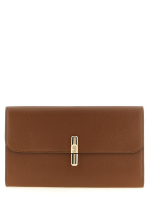 Furla Braune Kalbsleder-Clutch