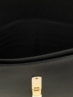 Furla Schwarze Kalbsleder-Clutch