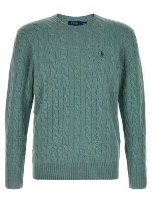 Polo Ralph Lauren Zweifarbige Wollstrickjacke