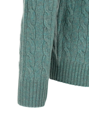 Polo Ralph Lauren Zweifarbige Wollstrickjacke