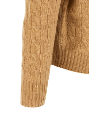 Polo Ralph Lauren Beige Wollstrickjacke