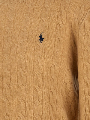 Polo Ralph Lauren Beige Wollstrickjacke