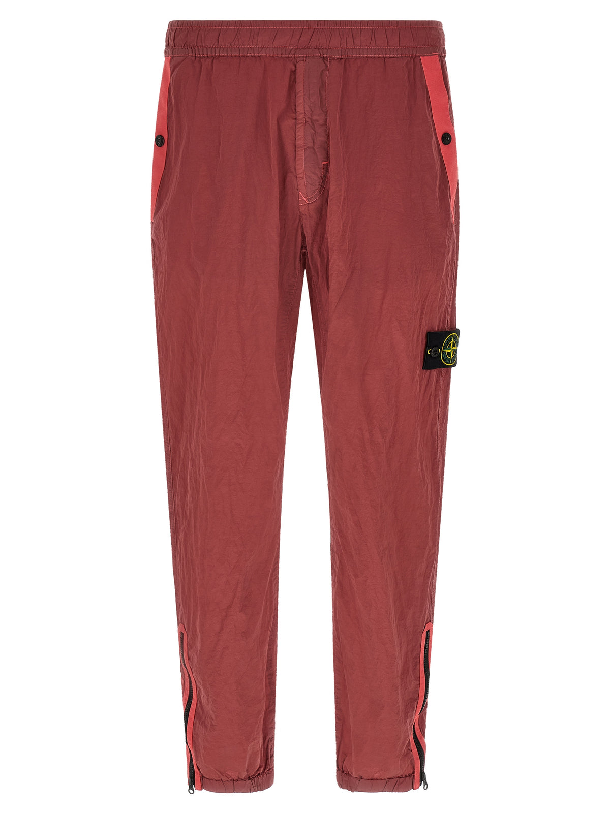 Stone Island Rote Jogginghose aus Polyamid (Trainingshose)