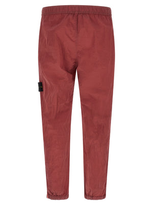 Stone Island Rote Jogginghose aus Polyamid (Trainingshose)