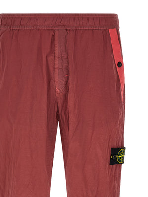 Stone Island Rote Jogginghose aus Polyamid (Trainingshose)