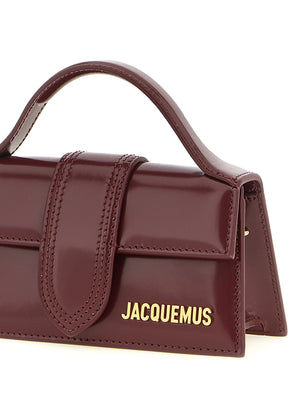 Jacquemus Handtasche aus bordeauxrotem Kalbsleder