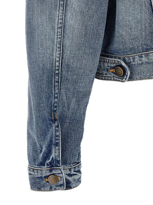 Maison Margiela Blaue Jeansjacke aus Baumwolle