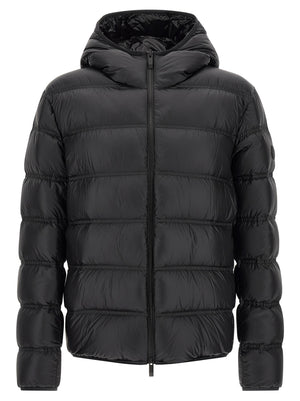 Black Polyamide Full-Length Jacket