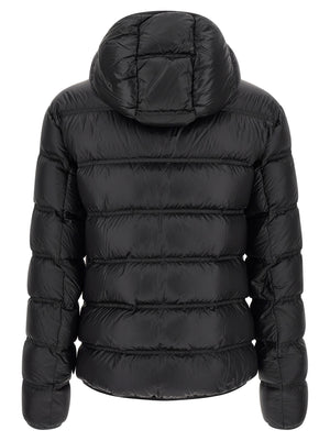 Black Polyamide Full-Length Jacket