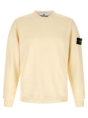 Stone Island Weißes Baumwoll-Sweatshirt