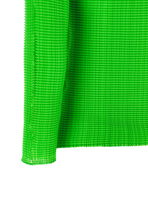 Issey Miyake Grüne Polyester-Bluse