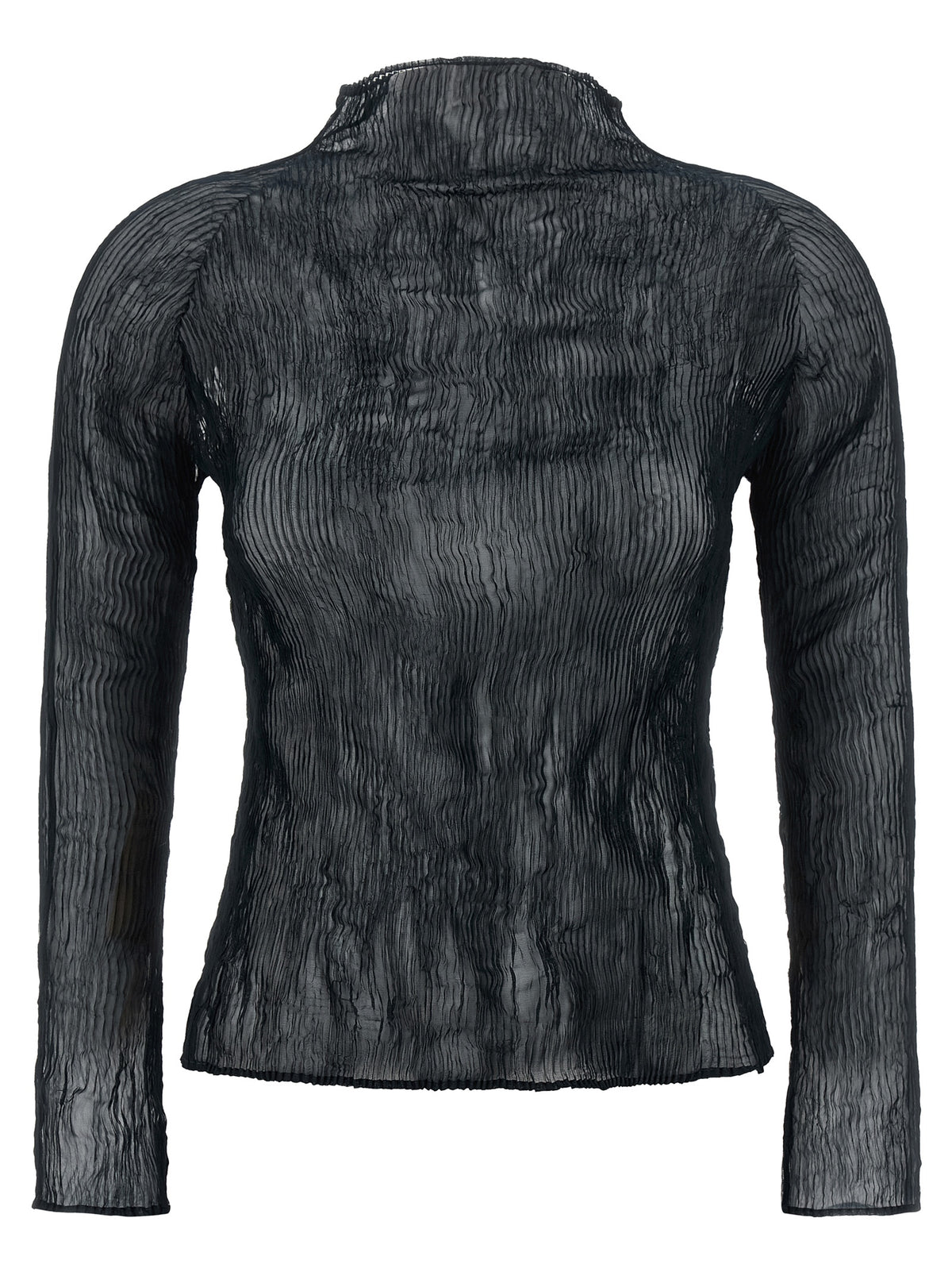 Issey Miyake Schwarzer Cardigan aus Polyester