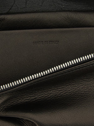 Rick Owens Schwarze Kalbsleder-Umhängetasche
