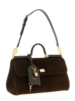 Dolce & Gabbana Braune Kalbsleder-Handtasche
