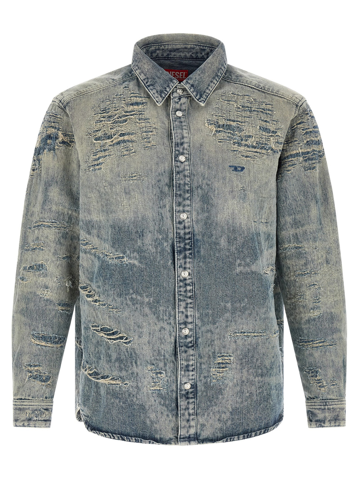 Diesel Blaue Baumwollbluse