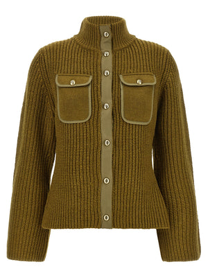 PINKO Zweifarbige Polyester-Strickjacke