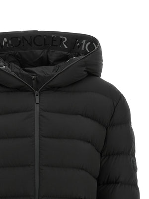 Black Polyester Full-Length Jacket