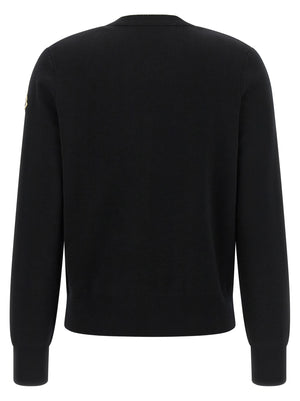 Moncler Schwarzer Cardigan aus Polyamid