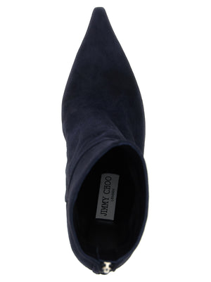 Jimmy Choo Blaue Ankle Boots aus Leder