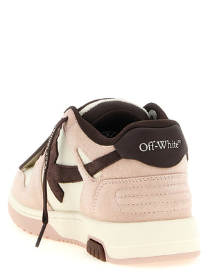 Off-White Mehrfarbige Low-Top-Sneaker aus Rindsleder
