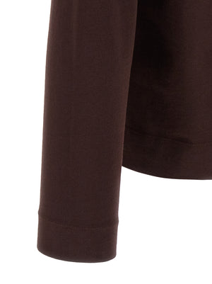 Dries Van Noten Bordeaux Baumwoll-T-Shirt