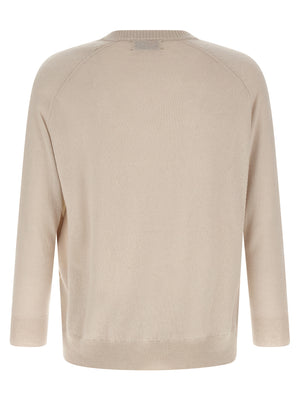 Ballantyne Beige Cashmere Cardigan