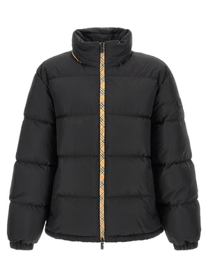 Burberry Schwarzer Parka aus Polyester
