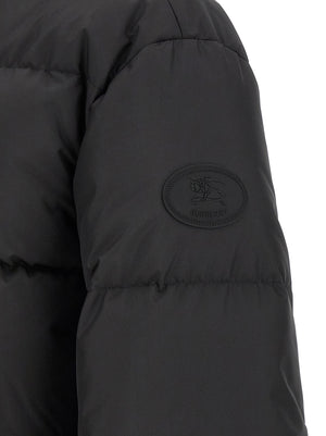Burberry Schwarzer Parka aus Polyester