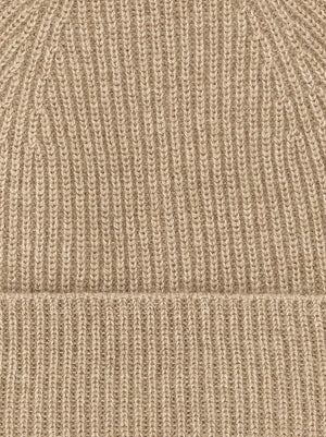 Ballantyne Beige Cashmere Beanie