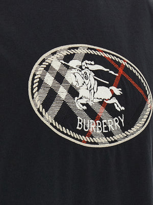 Burberry Schwarzes Baumwoll-T-Shirt