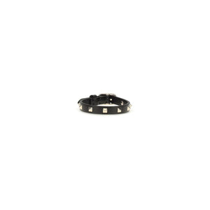 Valentino Garavani Schwarzes Kalbsleder-Armband Bos Taurus